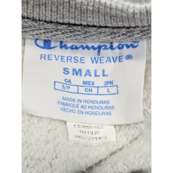 SLV Men's S Champion WISCONSIN BADGERS Reverse Weave NCAA Crew Neck Sweatshirt - Picture 5 of 7